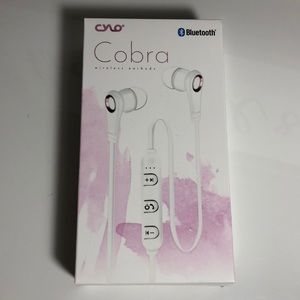 Cobra wireless earbuds pink Bluetooth